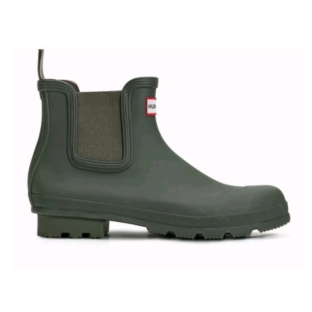 Hunter Original Chelsea Women's Boot, Size 5M- Green